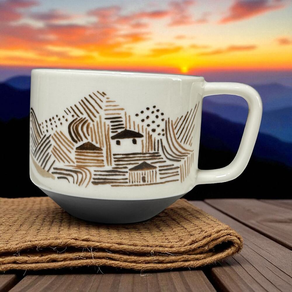 2014‎ Starbucks Ceramic Coffee Mug Artisan Series A Story Of Farmers 03/08 12 oz